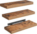RALGEND Floating Shelves for Wall, 1.5" Thick Wall Shelf Set of 3 by RALGEND