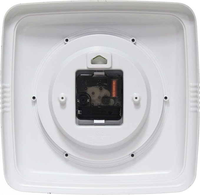 Infinity Instruments Retro Wall Clock – 9-Inch Square Silent Non-Ticking - Image 3