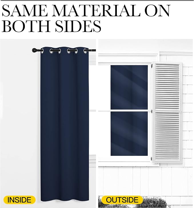 NICETOWN Closet Door Heavy Curtain, Room Dividers Shade Screens Partitions - Image 6