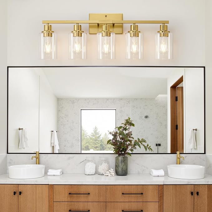 MOKATNG 5-Light Bathroom Light Fixtures, Vanity Light - Image 5