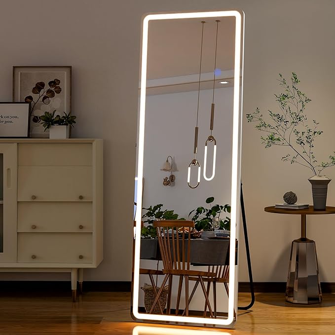 GLSLAND LED Full Length Mirror 60"x16" Floor Mirror - Image 7
