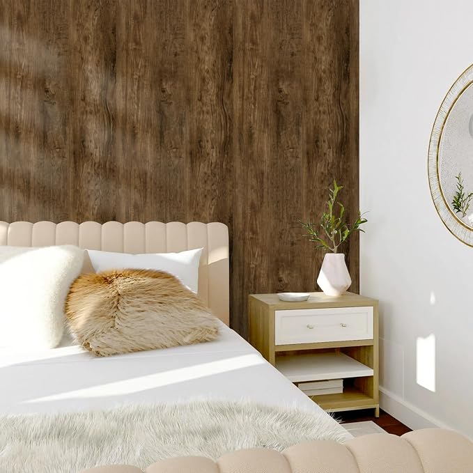 Abyssaly Wood Grain Contact Paper, Thicken Self Adhesive Removable Wallpaper - Image 4