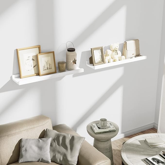Love-KANKEI Floating Shelves Wall Mounted Set of 2, 24 Inch Wood Storage Wall - Image 8