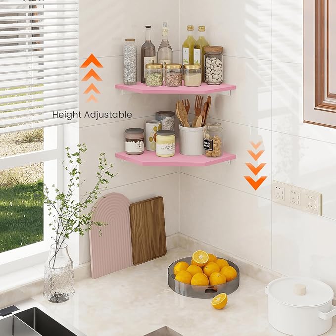 Homode Corner Floating Shelves, Corner Wall Shelf - Image 3