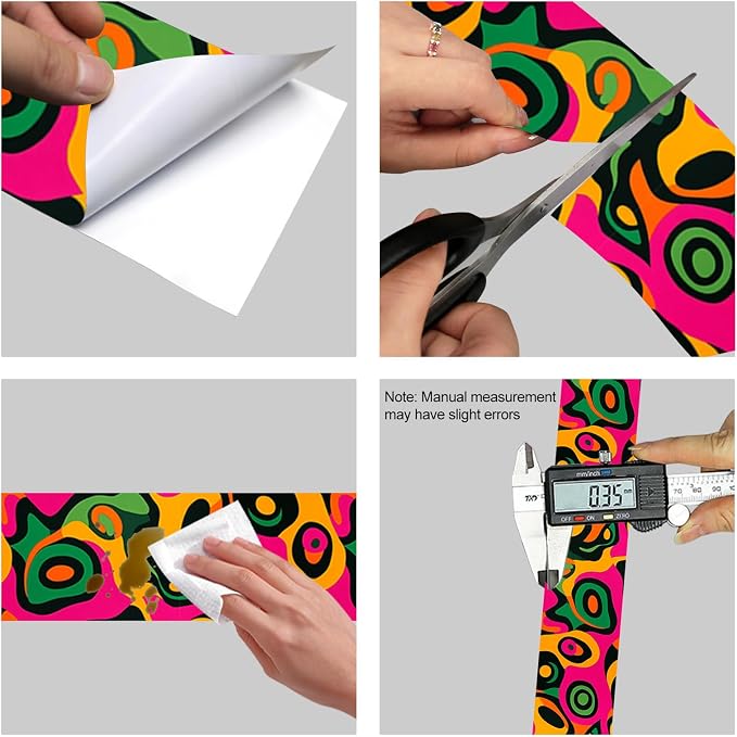 HOMETITUTE Wallpaper Border Peel and Stick Wall Border Colorful Pop Art - Image 8
