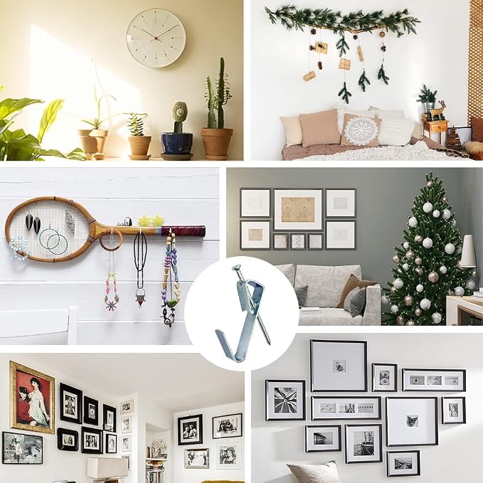 117Pcs Picture Hangers, 3 Size Picture Hooks Including 30/50/100lbs, Picture - Image 4