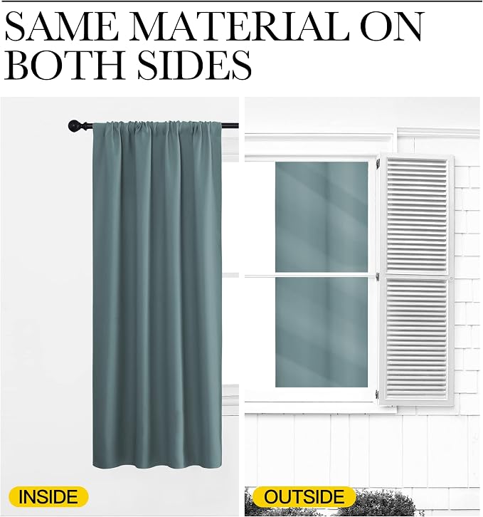 NICETOWN RV Blackout Curtains for Camper Windows, Short Blackout Curtains & - Image 5