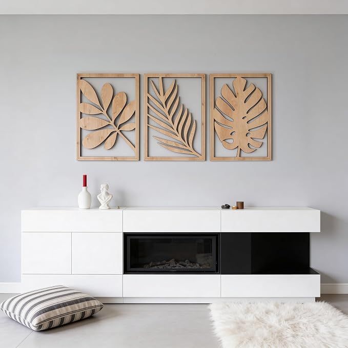 qmmp Modern Wooden Wall Sculptures - Image 3