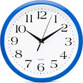 Bernhard Products 10 Inch Blue Quartz Analog Wall Clock by BernhardProducts