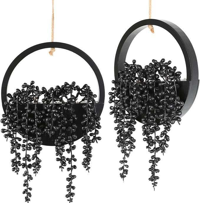 Artificial Hanging Plants Hanging Planter Fake Succulents Artificial String of by Hobyhoon