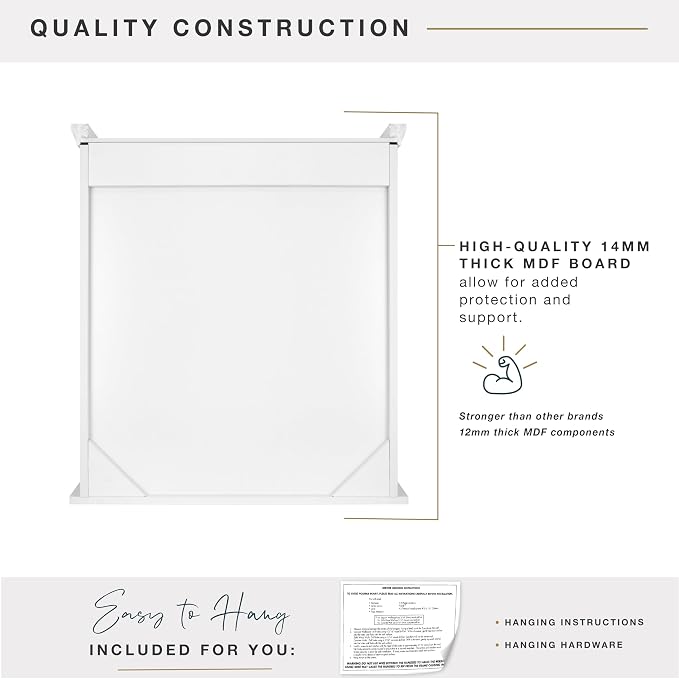 MCS 23x26 White Medicine Cabinet Organizer, Wall Mounted Bathroom Cabinet - Image 7