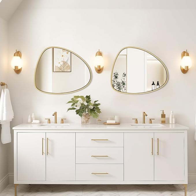 WallBeyond Asymmetrical Mirror, Irregular Wall Mirror, Wall Mirrors Decorative - Image 2