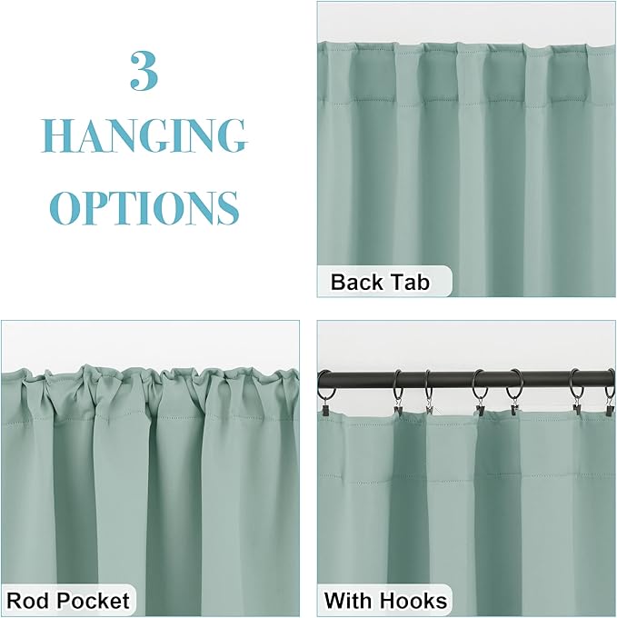 RYB HOME Bathroom Curtains Blackout - Image 6