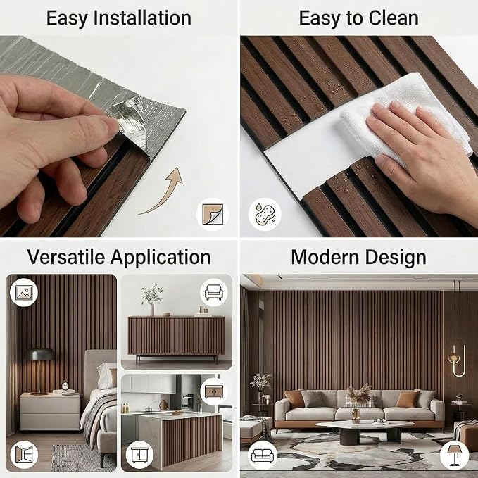 3D Wall Panels Peel and Stick – 15.74" x 118" PVC Faux Texture Wall Covering - Image 4