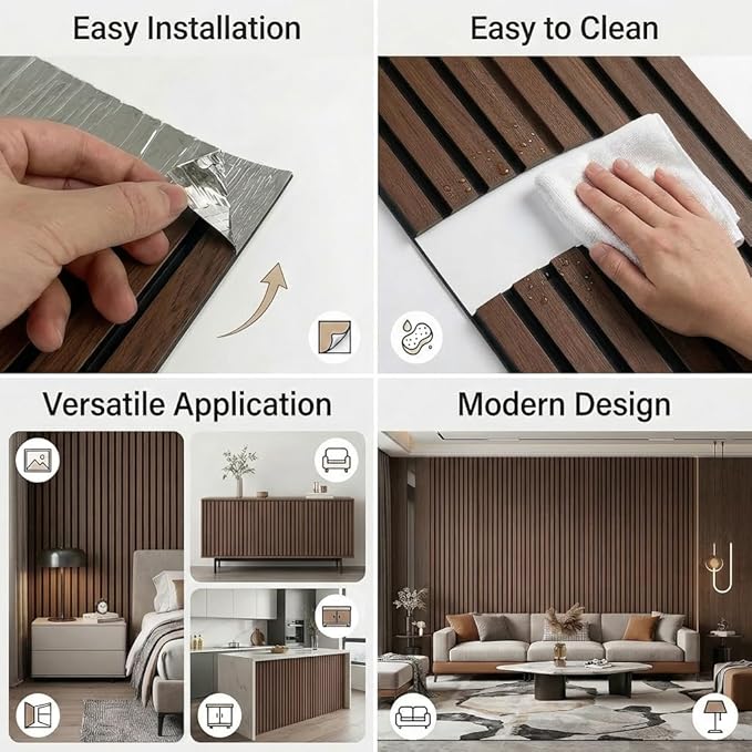 3D Wall Panels Peel and Stick – 15.74" x 236" PVC Faux Texture Wall Covering - Image 4