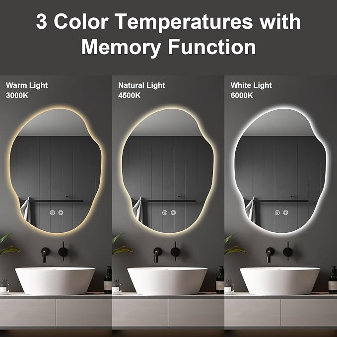 Irregular LED Bathroom Mirror - Image 2