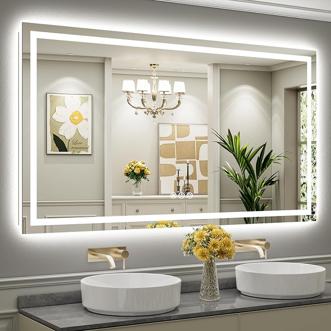 Briivue 72x40 Inch LED Bathroom Mirror by Briivuemodernmirrors