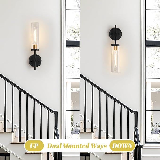 MOKATNG Wall Sconces Set of Two, Hardwired Sconces Wall Decor Set of 2 - Image 6
