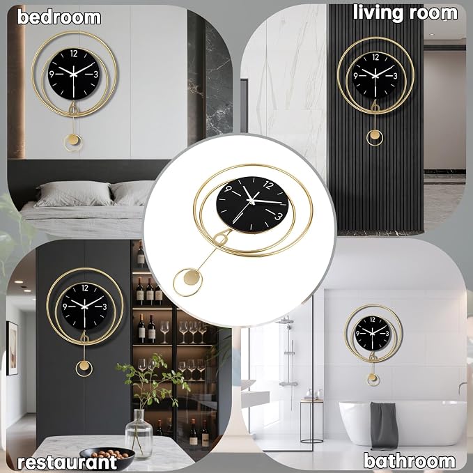 Dankeit Decorative Wall Clock, Silent Non-Ticking Quality Quartz Battery - Image 7