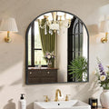 Sweetcrispy 31"x32" Arched Black Bathroom Mirrors by Sweetcrispy