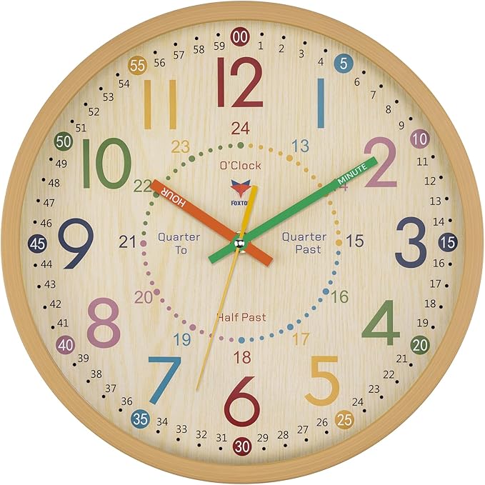 Foxtop Learning Clock for Kids by Foxtop