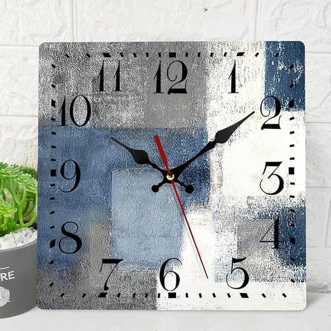 ArtSocket Wooden Wall Clock Silent Non-Ticking, Battery Operated by ArtSocket