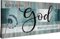 Extra Large Christian Wall Decor Scripture Wall Art Give It to God and Go to by HOME