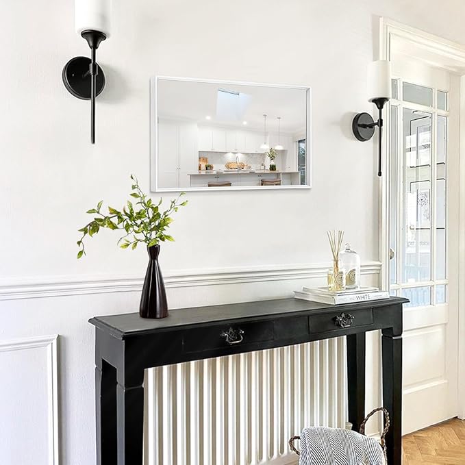 AAZZKANG Wall Mirror Large Rectangular White Mirrors - Image 4