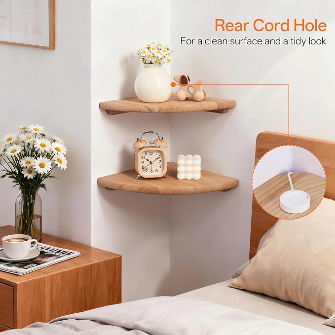 Gieanoo Floating Corner Shelves - Image 5