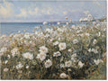 rumlud Coastal Wildflower Poster French Spring Flower Landscape Wall Art Nature by rumlud