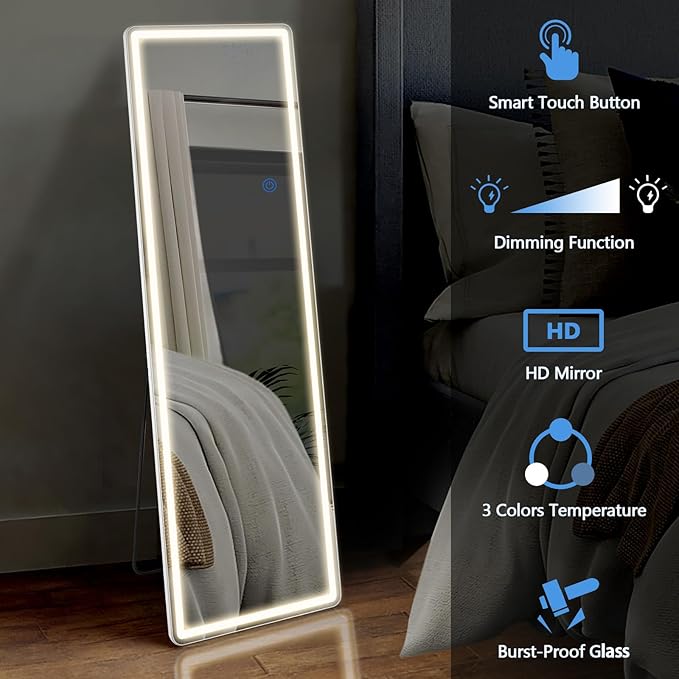DUMOS LED Full Length Mirror, Dressing Room, Living Room - Image 5