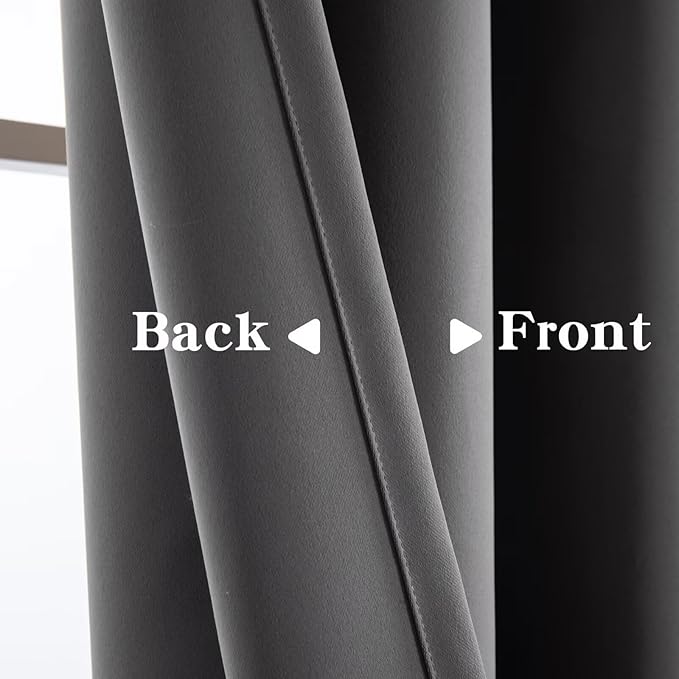 IGEMAEVE Blackout Curtains 108 Inch Length 2 Panels Set, Rod Pocket Energy - Image 4