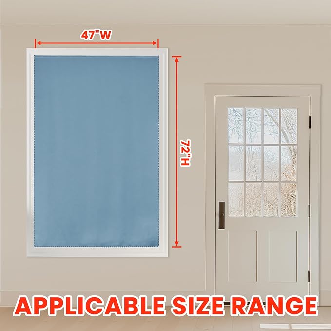 AJAZZ self Adhesive Portable 100% Blackout Curtains Simple and Easy to - Image 8