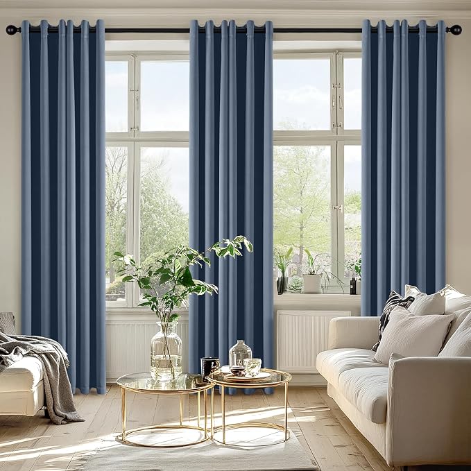 MIULEE Blackout Curtains for Bedroom Living Room 2 Panels, Thermal Insulated - Image 6