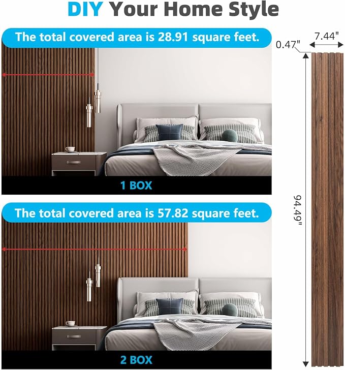 Art3d 6-Piece Wood Slat Panels for Stylish Interior Decor and Ceiling Decoration - Image 6