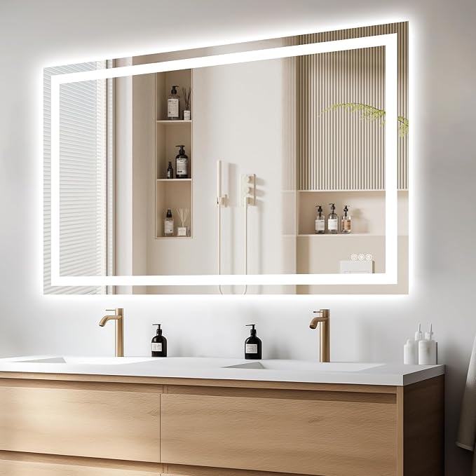 Hivone 60X40 LED Bathroom Mirror by Hivone