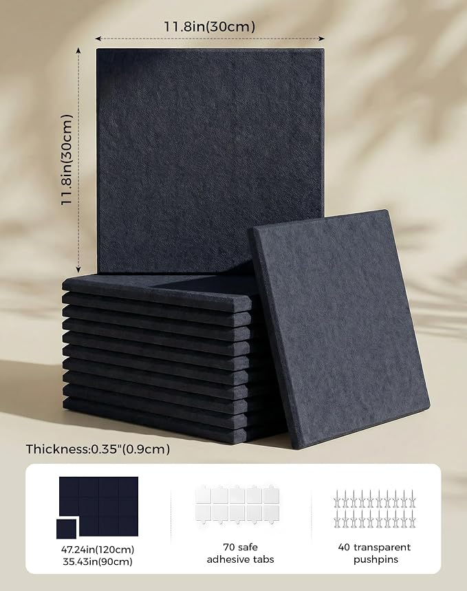 Aothia Felt Bulletin Board Tiles - Image 2