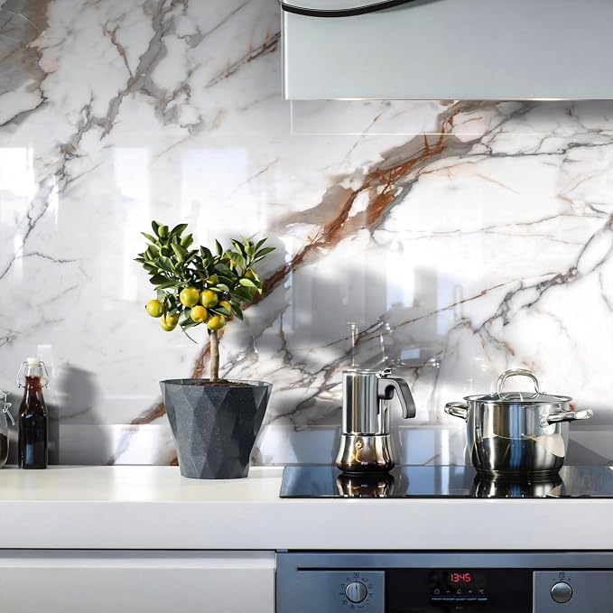 Marble Peel and Stick Waterproof Wall Paneling, Covers 38.75 Sq. Ft. - Image 8