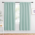 NICETOWN Blackout Curtains for Living Curtains, Aqua Blue, 2 Panels, 42 by 72 by NICETOWN
