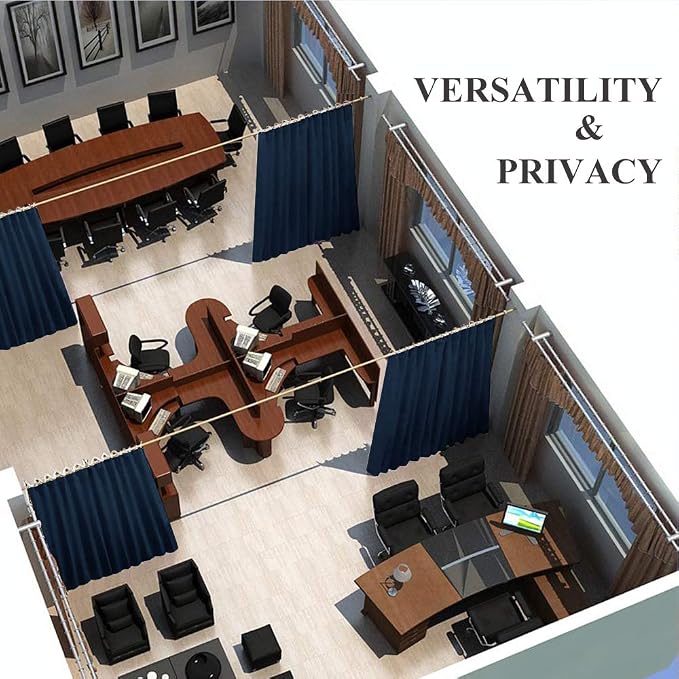 NICETOWN Privacy Room Divider Curtain Screen Partitions, Closet Door Curtain - Image 6