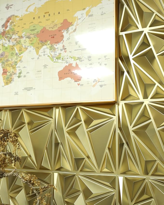 STICKGOO 3D Wall Panels for Interior Wall Decor, Lightning Diamond Textured - Image 6