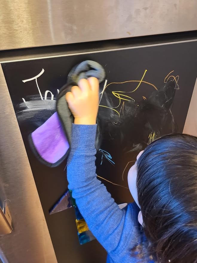 Magnetic Chalkboard Wallpaper Peel and Stick 40" x 18", Self-Adhesive - Image 2