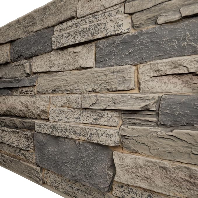 EverStone Acadia Ledge Faux Stone Panel, Urban Color - Image 7