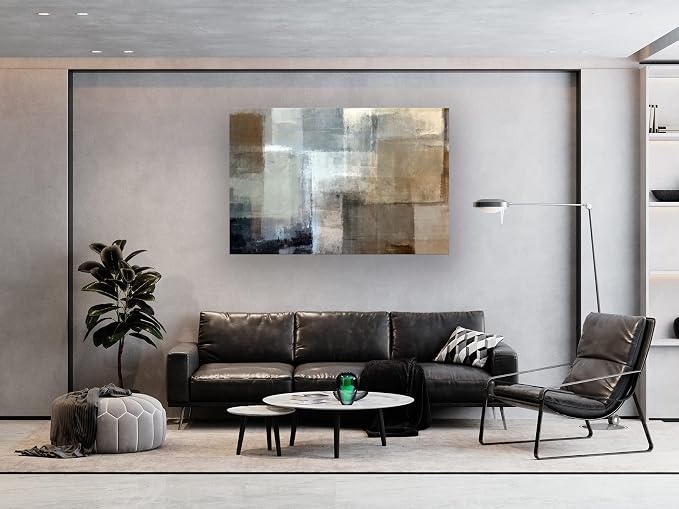 Baisuart A61269 Canvas Prints Abstract Wall Art Print Paintings Grey and Brown - Image 5