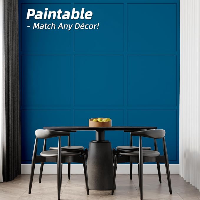 Art3d Premade Board and Batten Paintable Wainscoting Kit, MDF Accent Wall Panel - Image 4