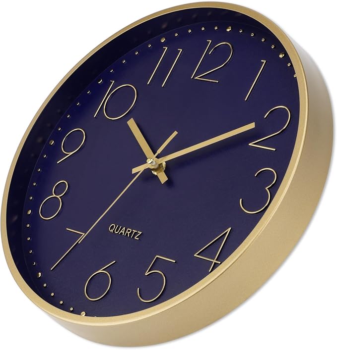 Foxtop Modern Wall Clock 12 Inch Silent Non-Ticking Battery Operated Round - Image 6