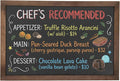 MyGift 35-Inch Wall-Mounted Chalkboard Sign, Vertical/Horizontal Hanging by MyGiftHome