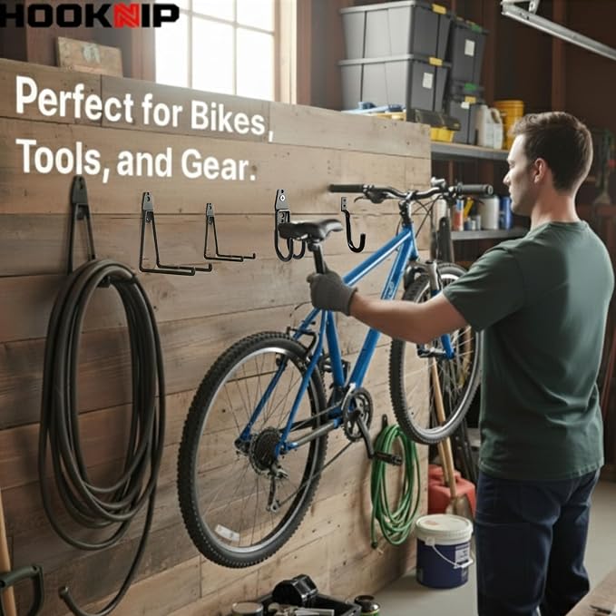 Pack 20 Garage Hooks Heavy Duty | Multi-Sized Wall Mount Tool Hangers - Image 6