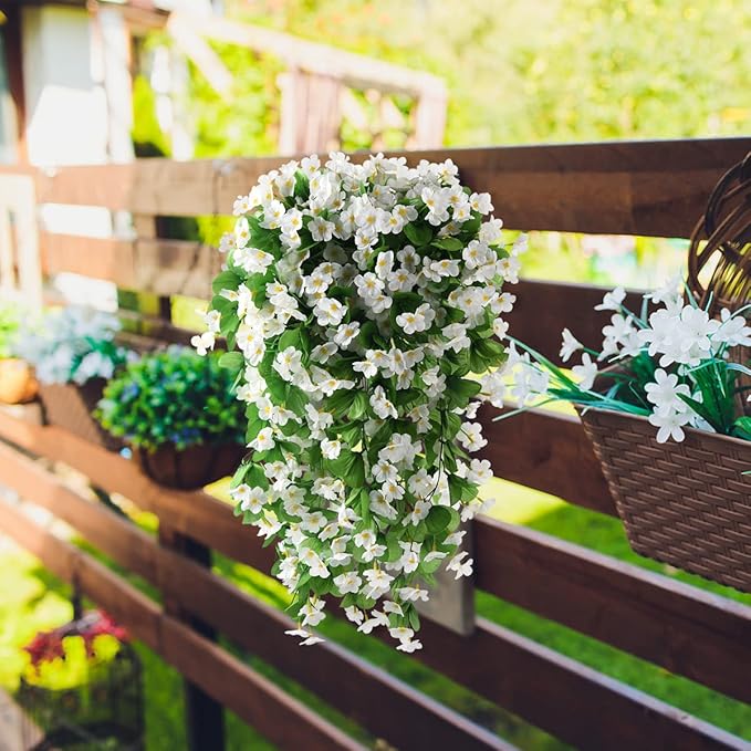 ZFProcess Artificial Fake Hanging Flowers Plants - Image 2
