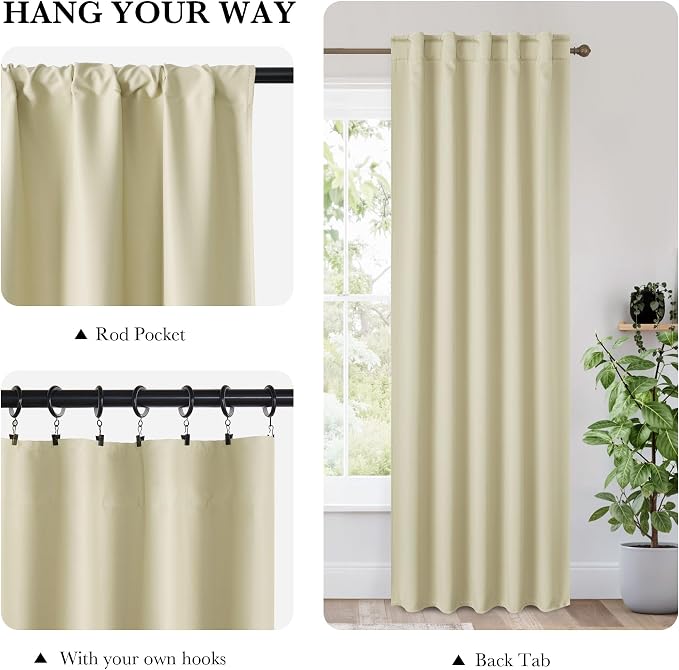 RYB HOME 100% Blackout RV Camper Curtains, Thermal Insulated Total Room - Image 3